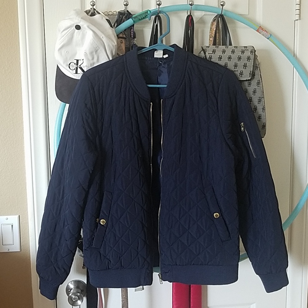 Navy Bomber Jacket